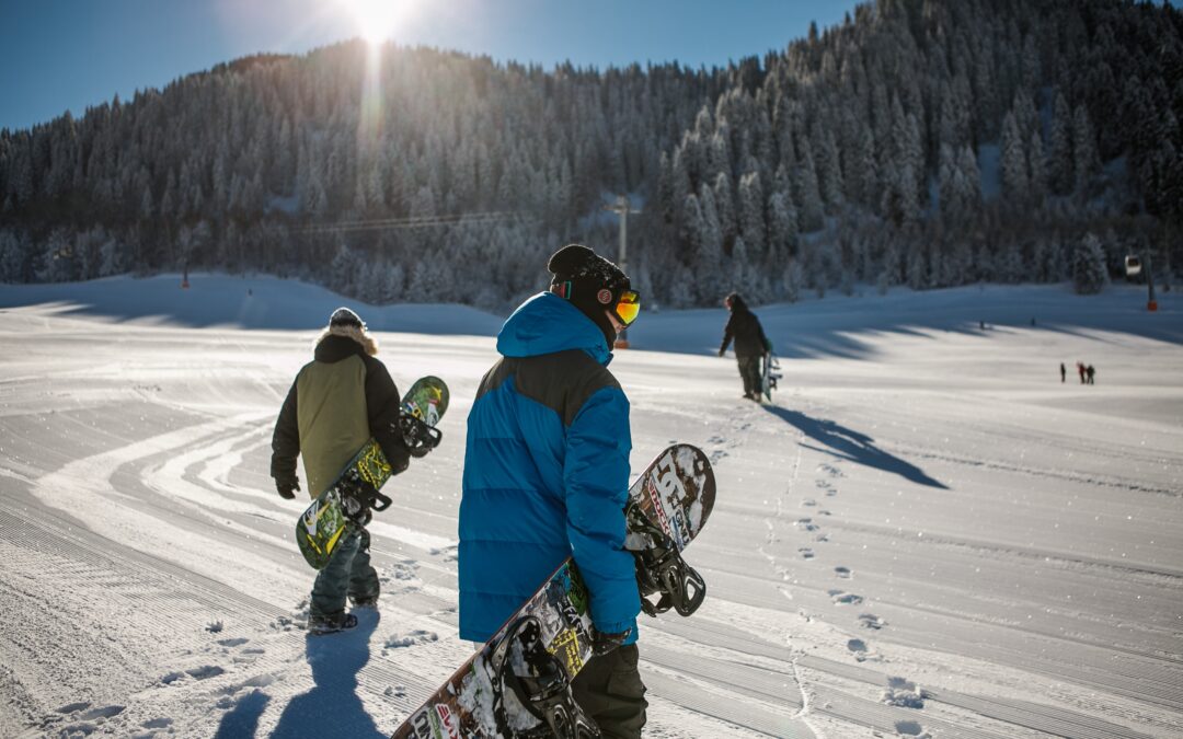 Skiing and snowboarding